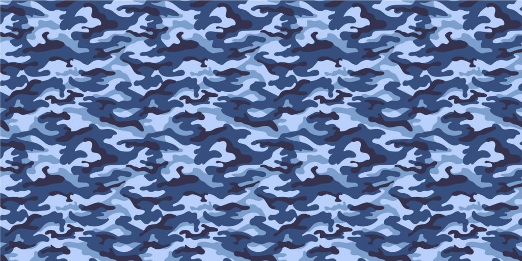 Blauwe camouflage