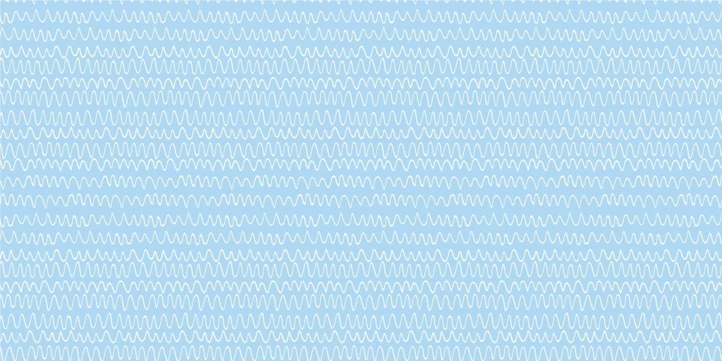Kleine witte golfjes