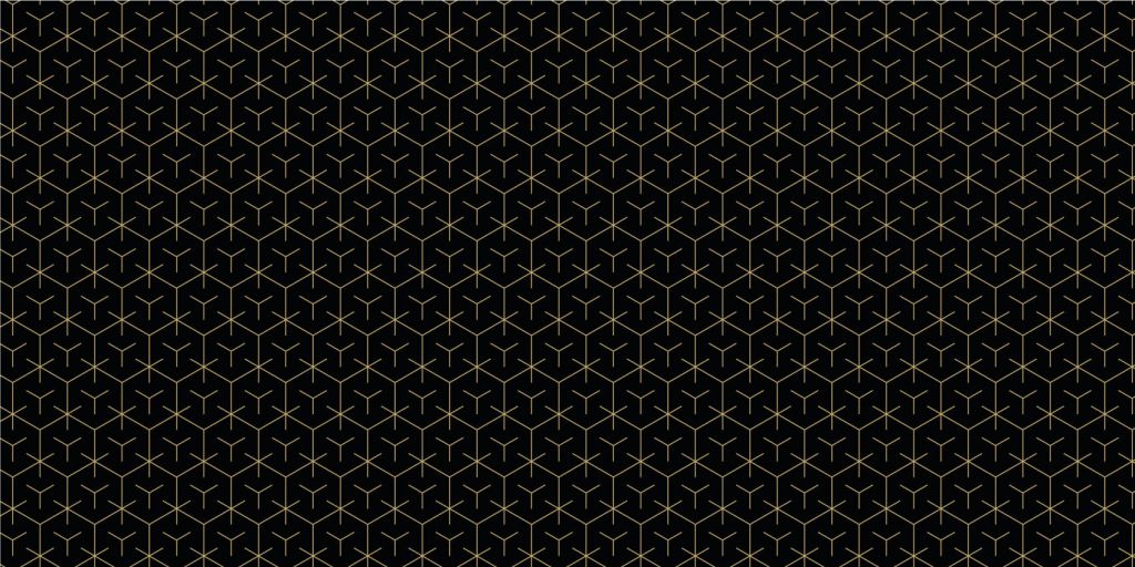 Geometrische hexagons, zwart