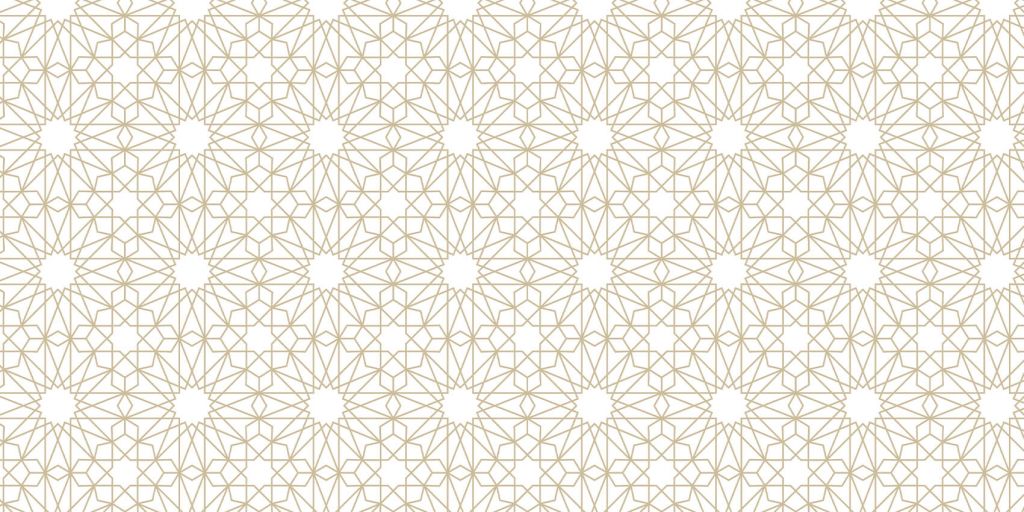 Geometrische bloemen, wit
