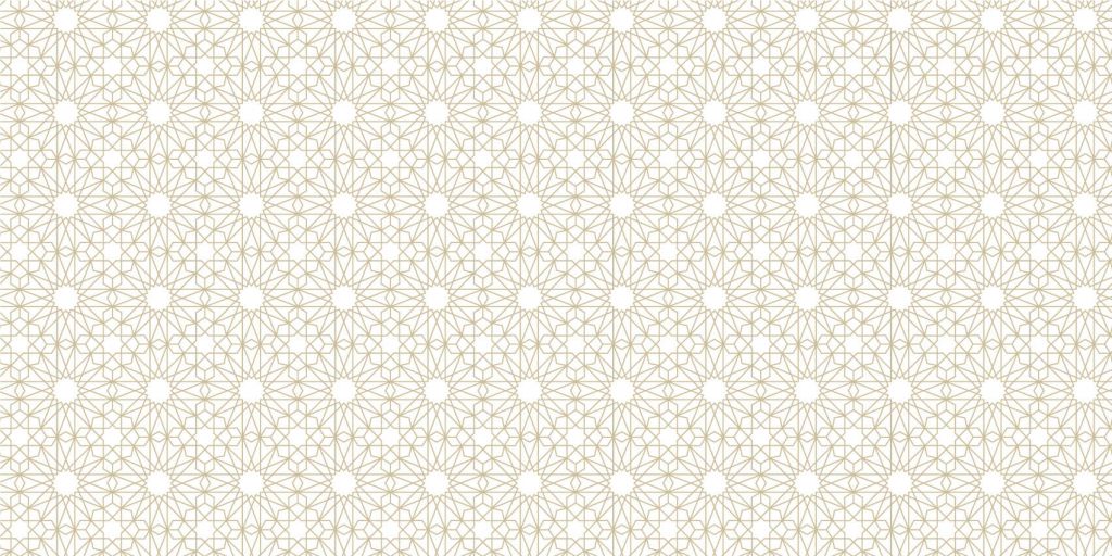 Geometrische bloemen, wit