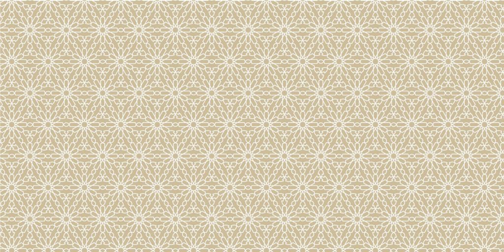 Geometrische bloemen, goud