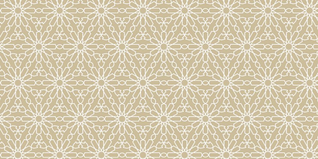 Geometrische bloemen, goud