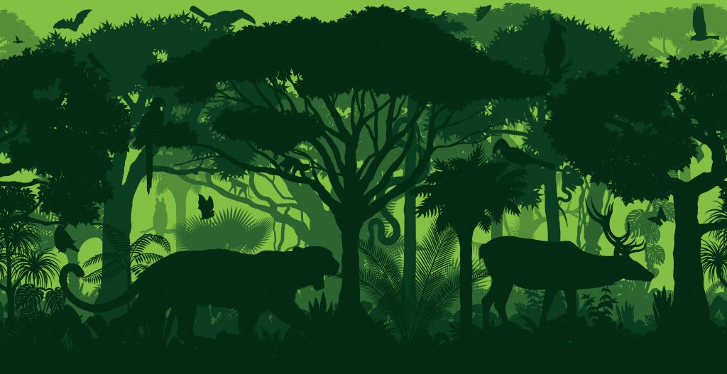 Jungle silhouetten
