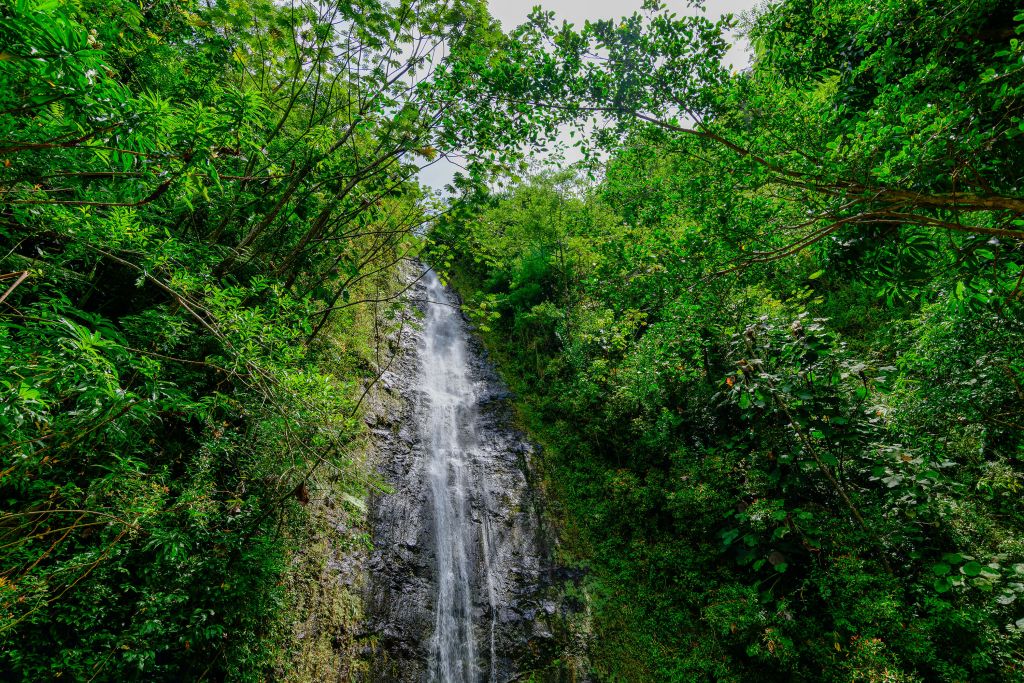 Waterval in Hawaii