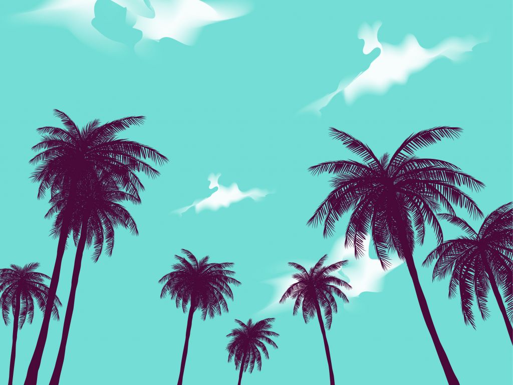 Illustratie van palmbomen