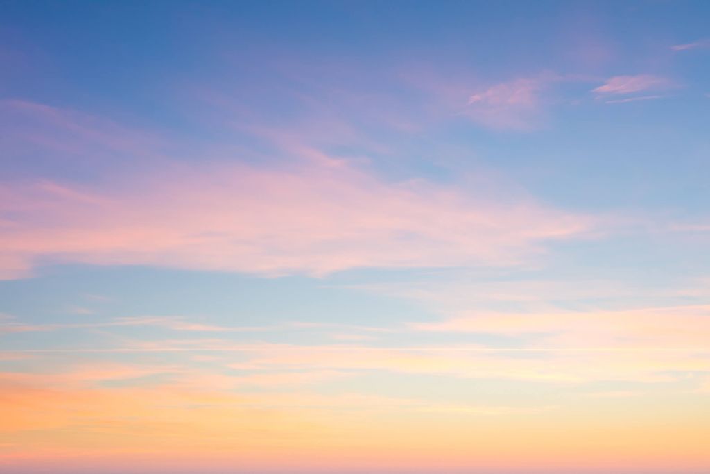 Lucht met zachte kleuren