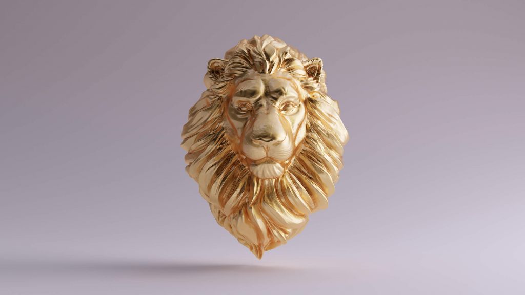 Een 3D leeuw
