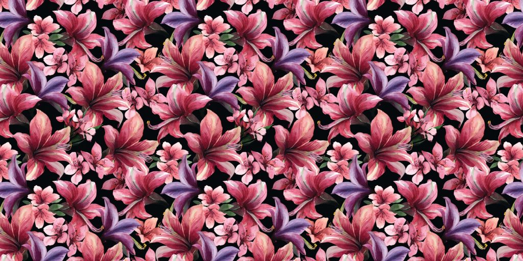 Roze en paarse bloemen