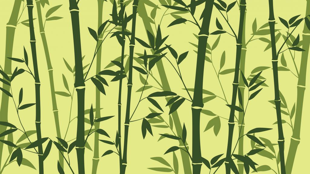 Illustratie van bamboebos