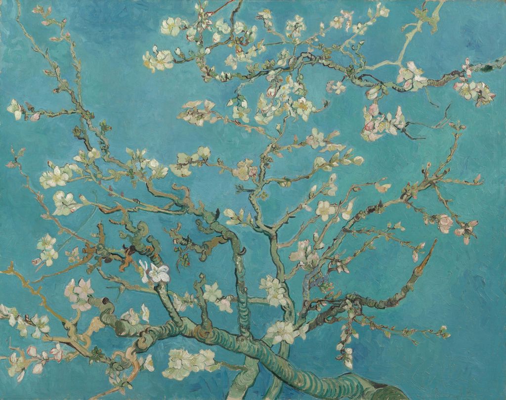 Geschilderde Amandelbloesem (Van Gogh)