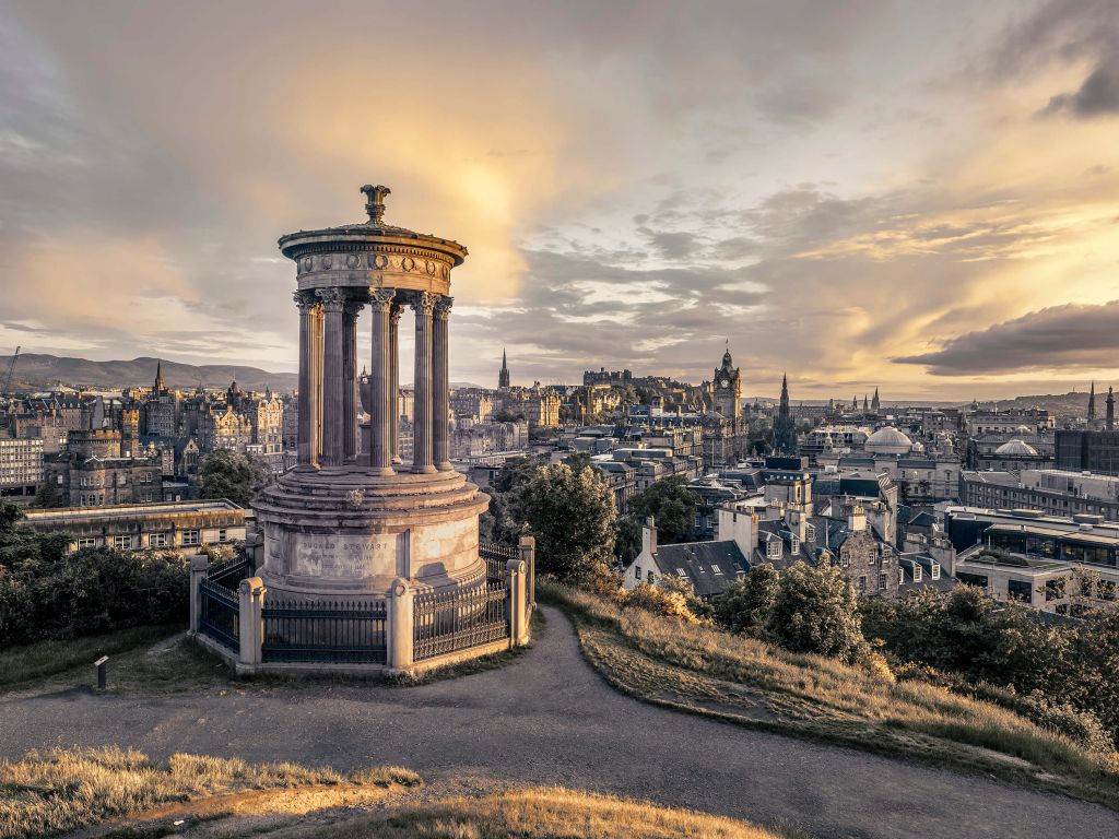 Uitzicht over Edinburgh