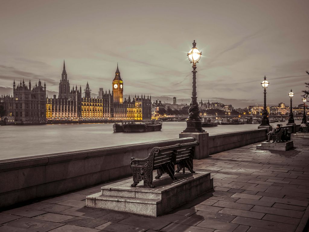 Londen tijdens de avond