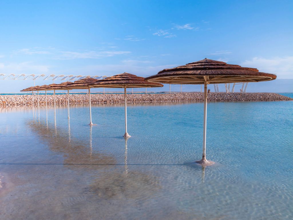 Parasols op het strand