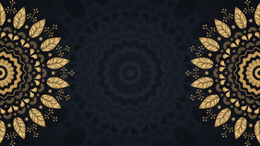 mandala's van bladeren