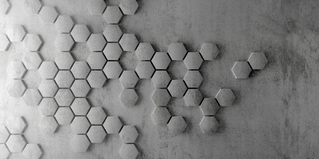 Moderne hexagons