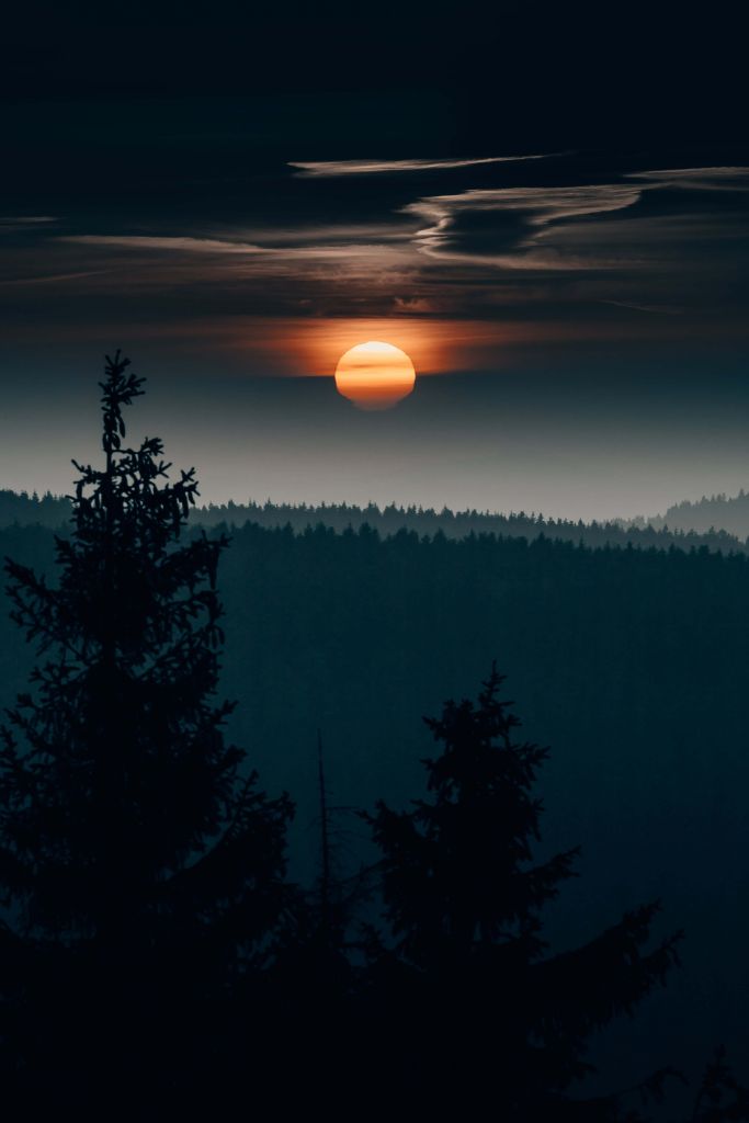 Magische zonsondergang