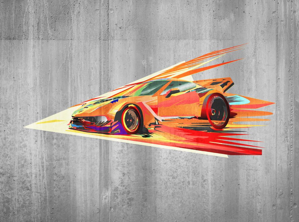 Graffiti raceauto