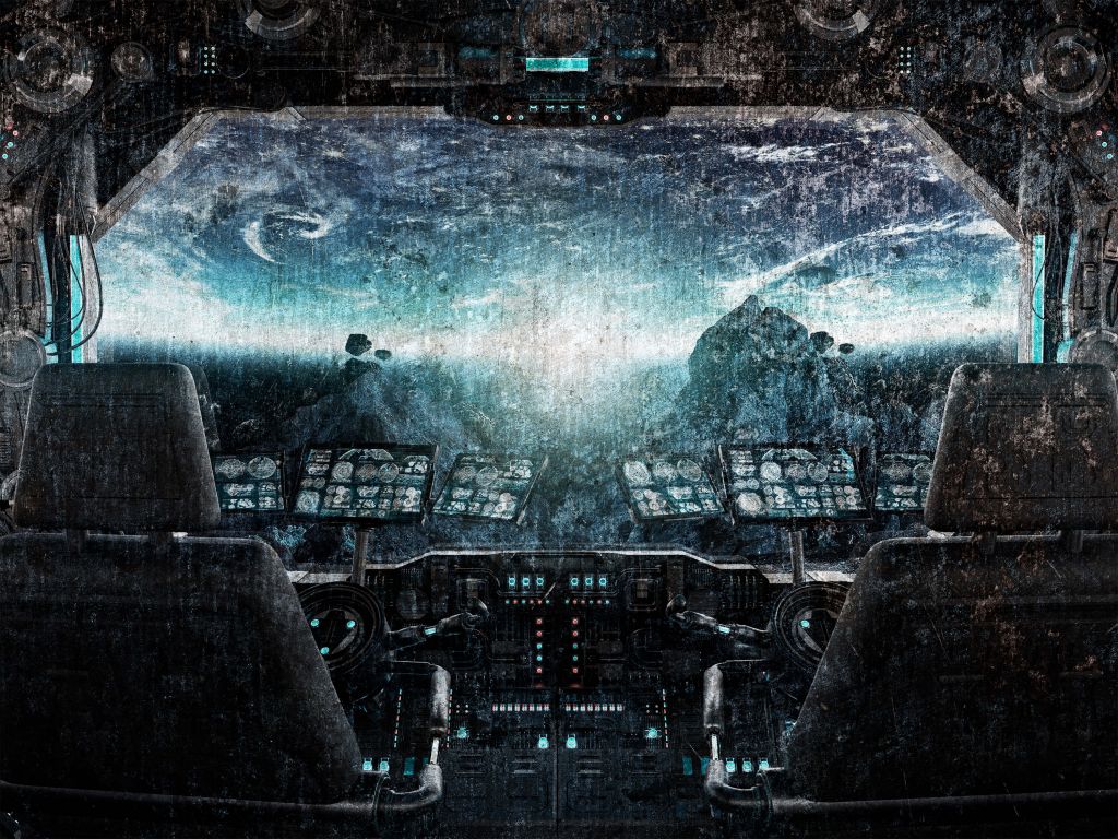 Cockpit van een ruimteschip