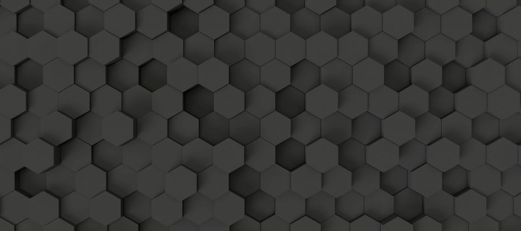 Zwarte Hexagons