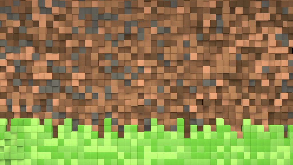 Minecraft grasveld