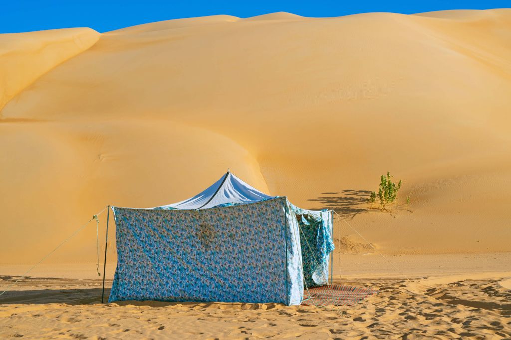 Tent in de woestijn