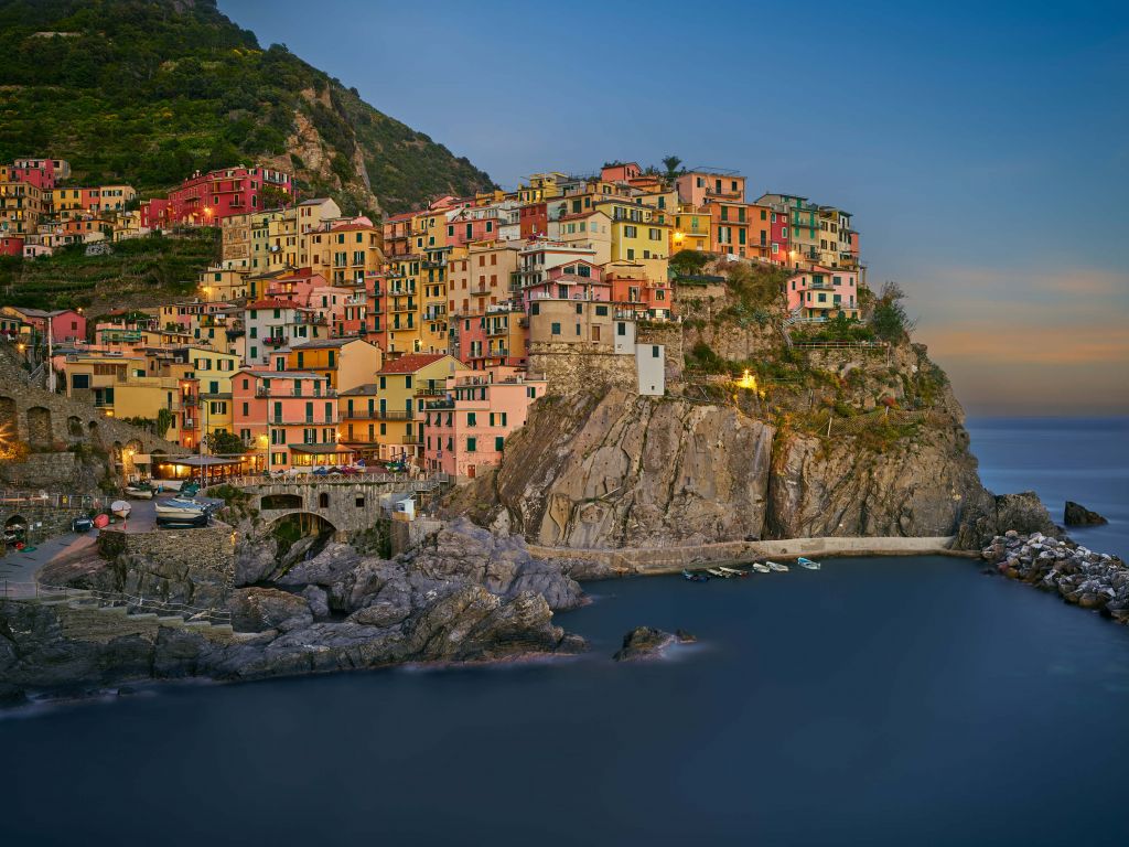 Gekleurde huizen in Italië