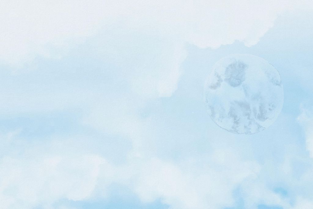 Maan en wolken