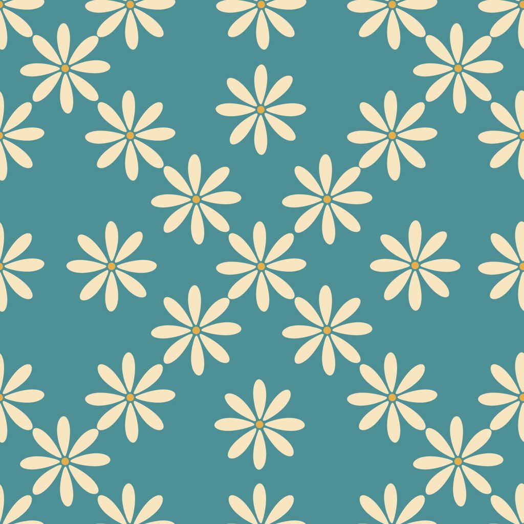Retro bloemen