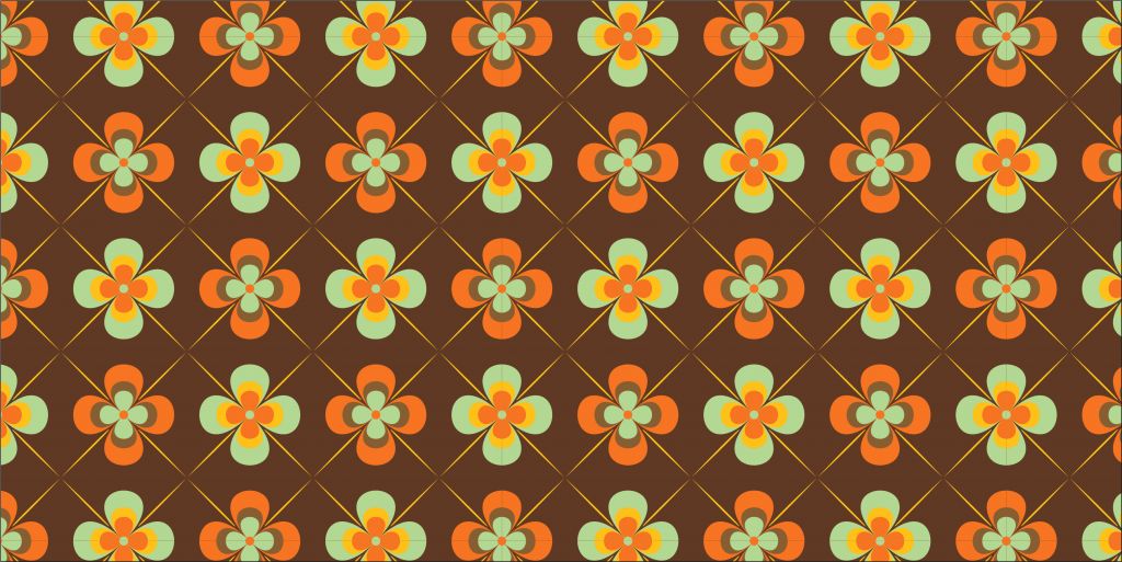 Vintage stijl madeliefjes