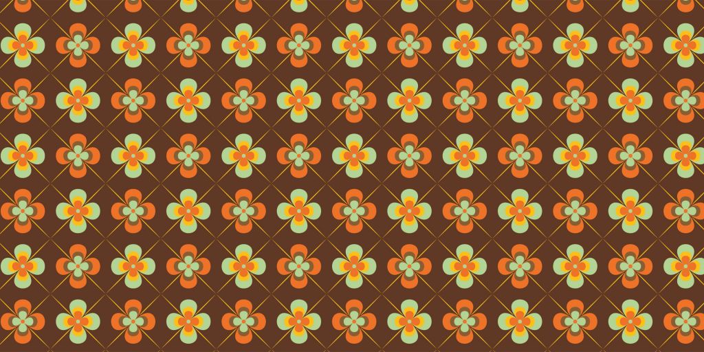 Vintage stijl madeliefjes