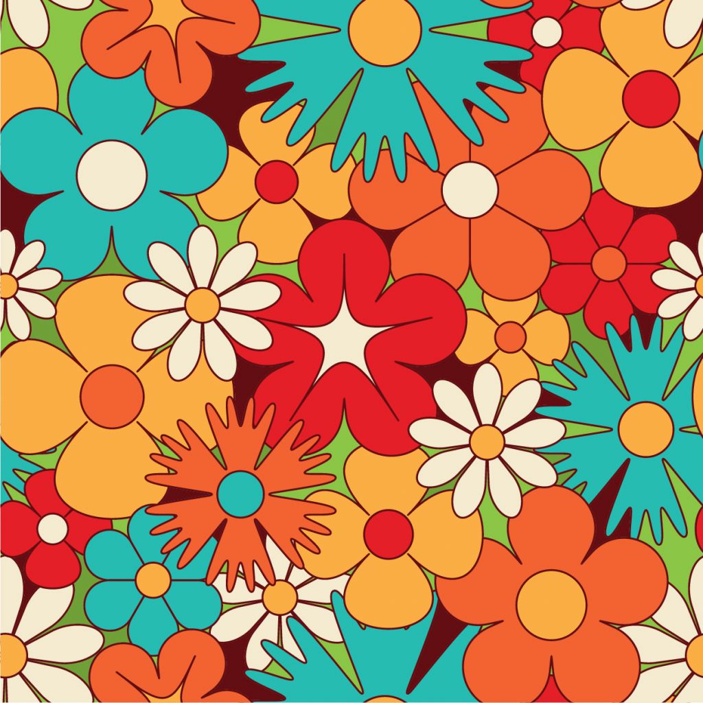 Bloemen in vintage stijl
