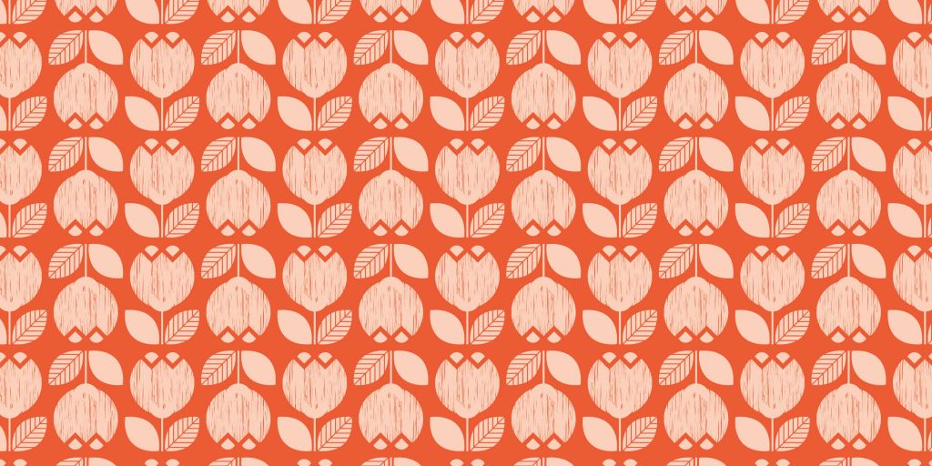 Retro bloemen patroon