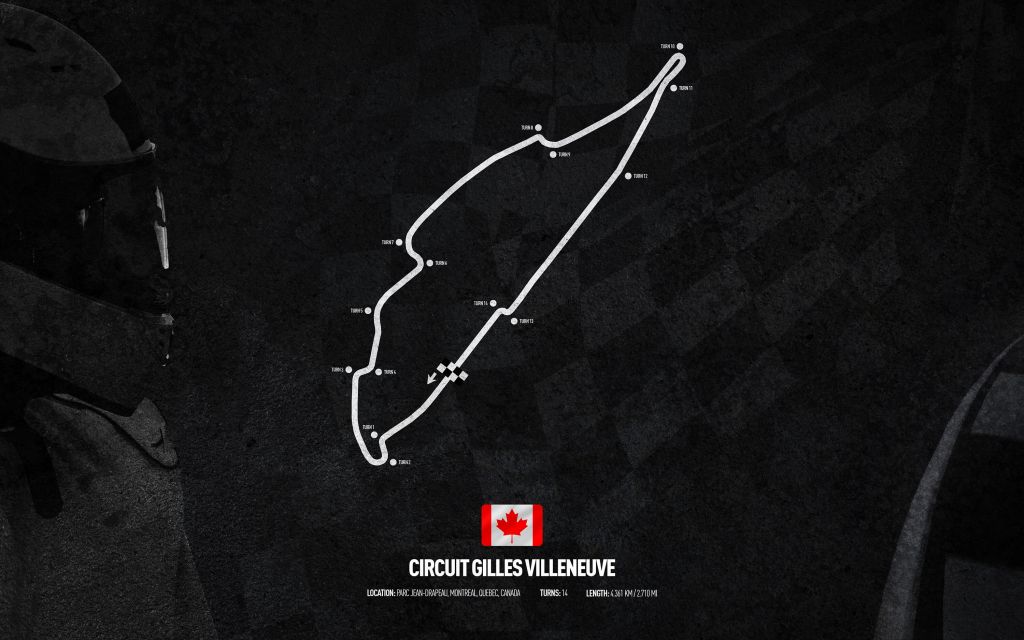 Formule 1 circuit - Circuit Gilles Villeneuve - Canada