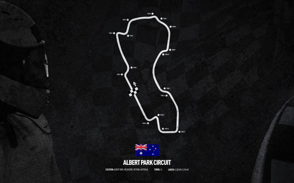 Formule 1 circuit - Albert Park Circuit - Australië