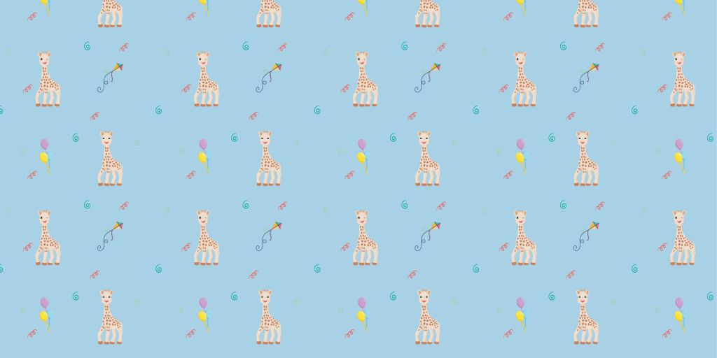 Jarige Sophie la girafe® blauw