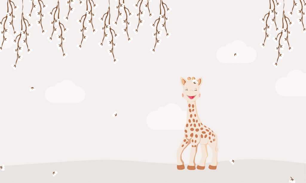 Sophie la girafe® bij bloesem