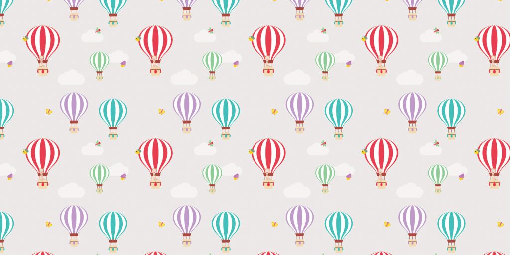 Patroon van luchtballonnen