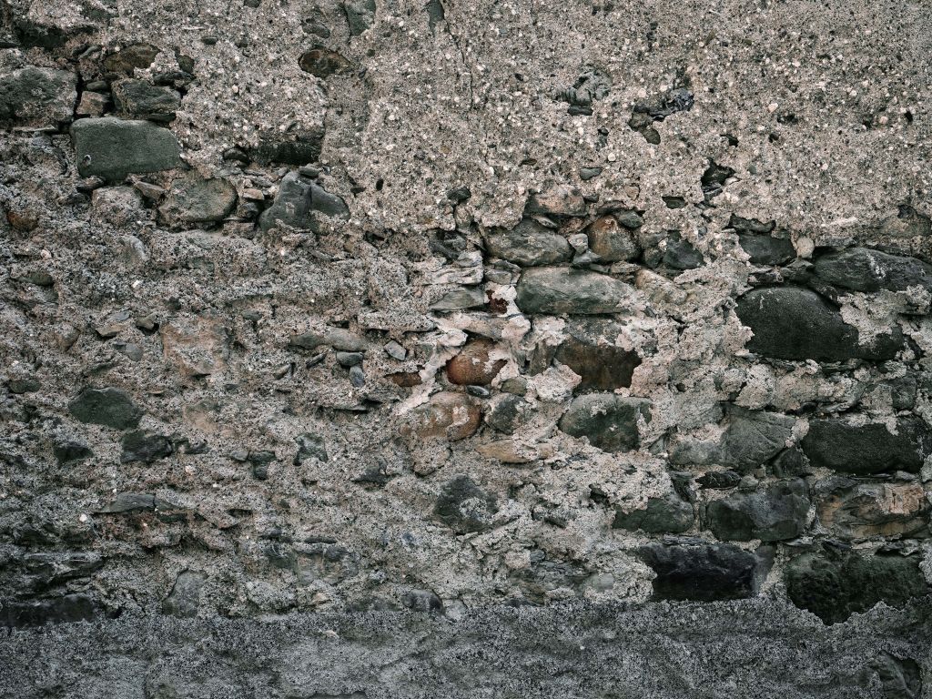 Muur met oude grote stenen