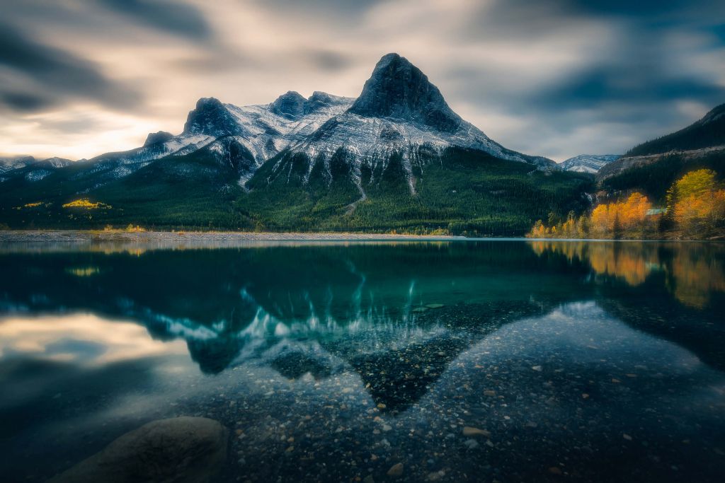 Autumn reflection in the water