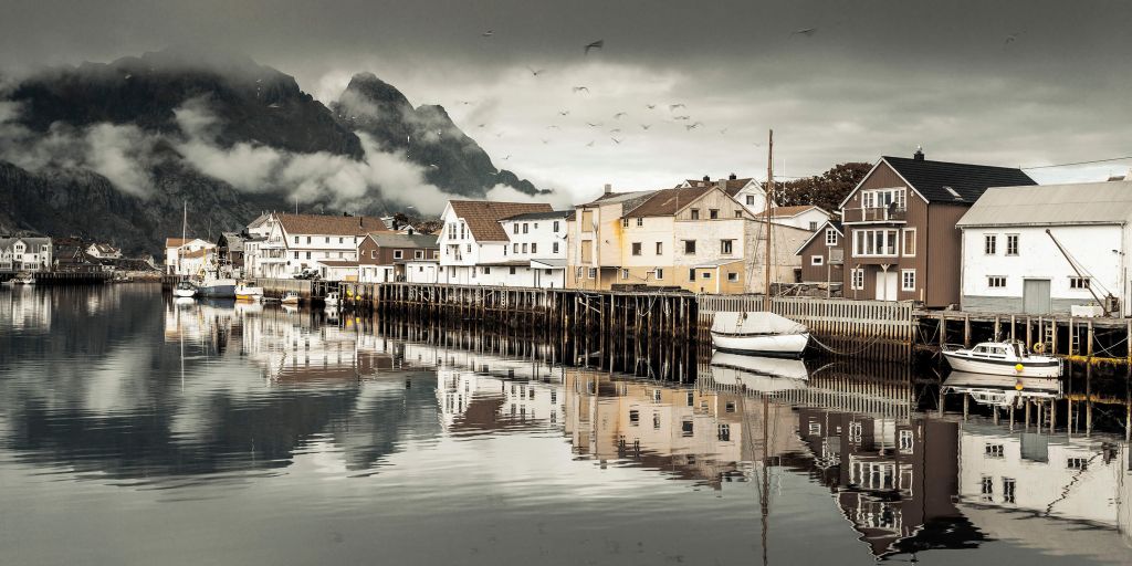 Vissersdorp op de Lofoten