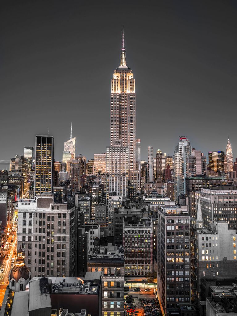Empire State Building in de avond