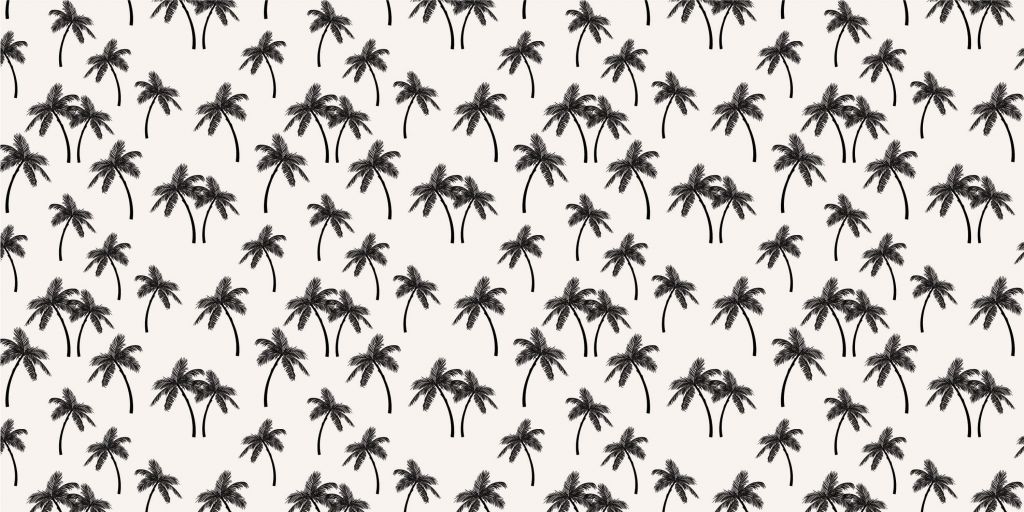 Patroon met palmbomen