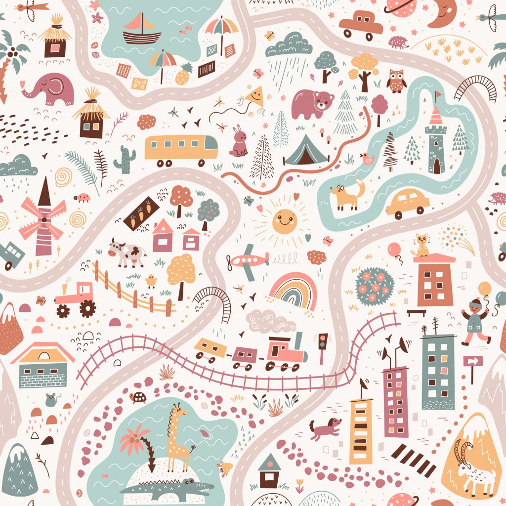 Kinder wereld map