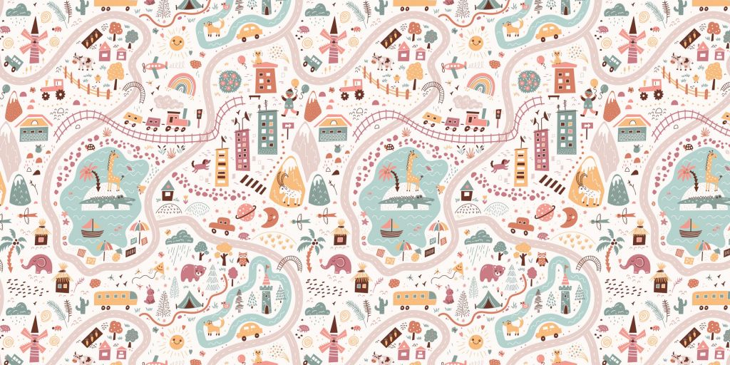 Kinder wereld map