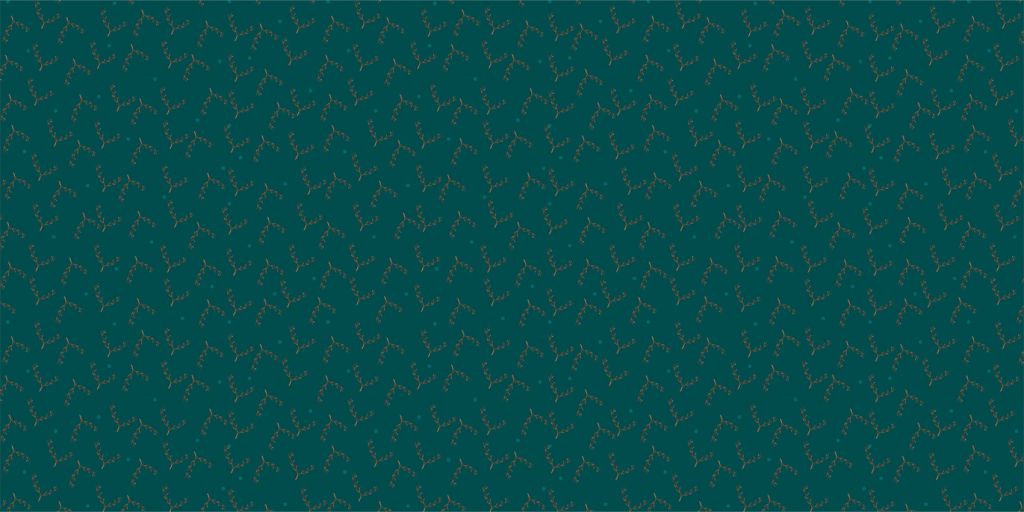 Teal takken patroon
