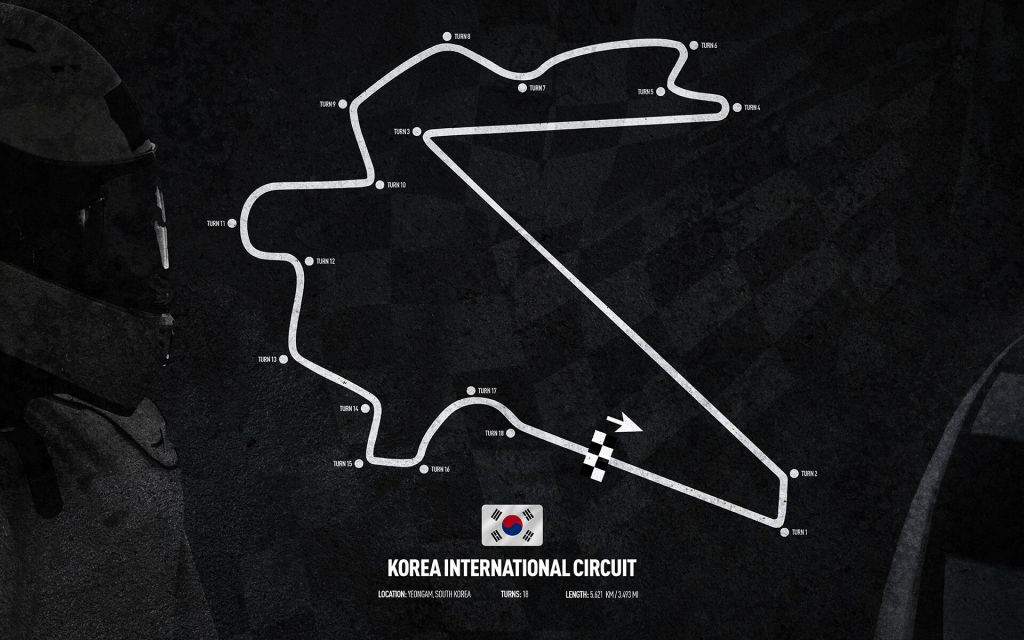 Formule 1 circuit - Korea International Circuit - South Korea