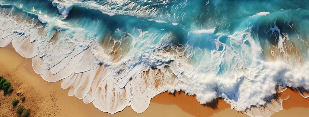 Turquoise Sea from Above