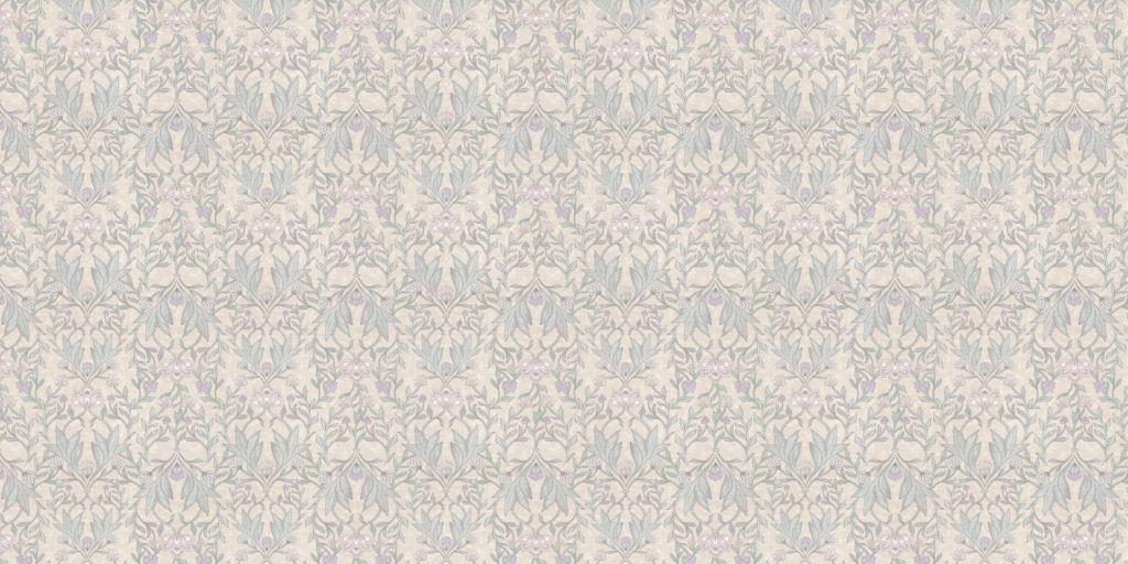 Morris bloemen damask - neutral beige