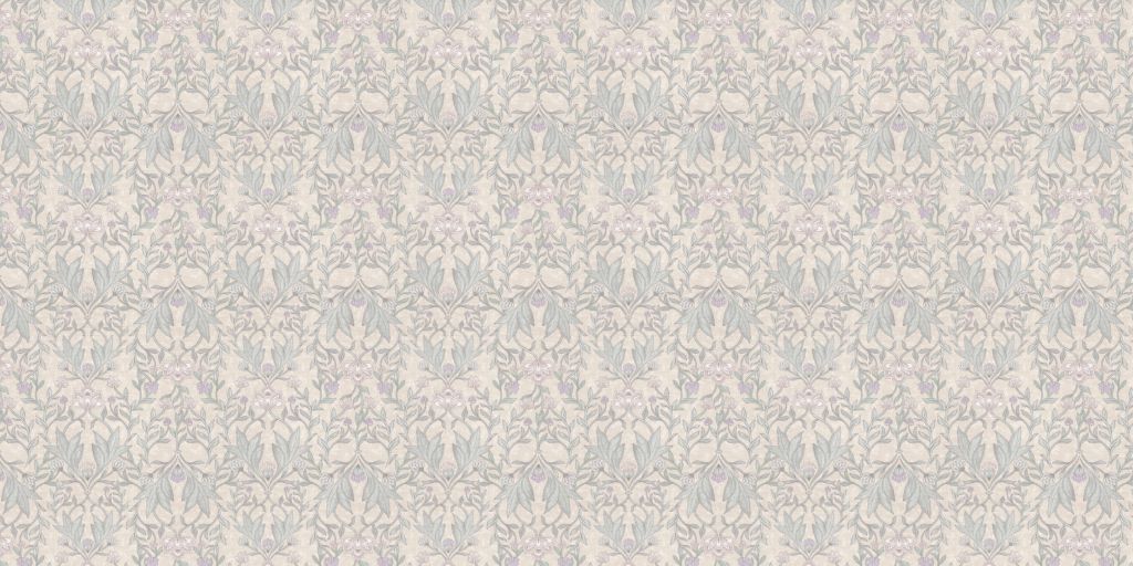 Morris bloemen damask - neutral beige